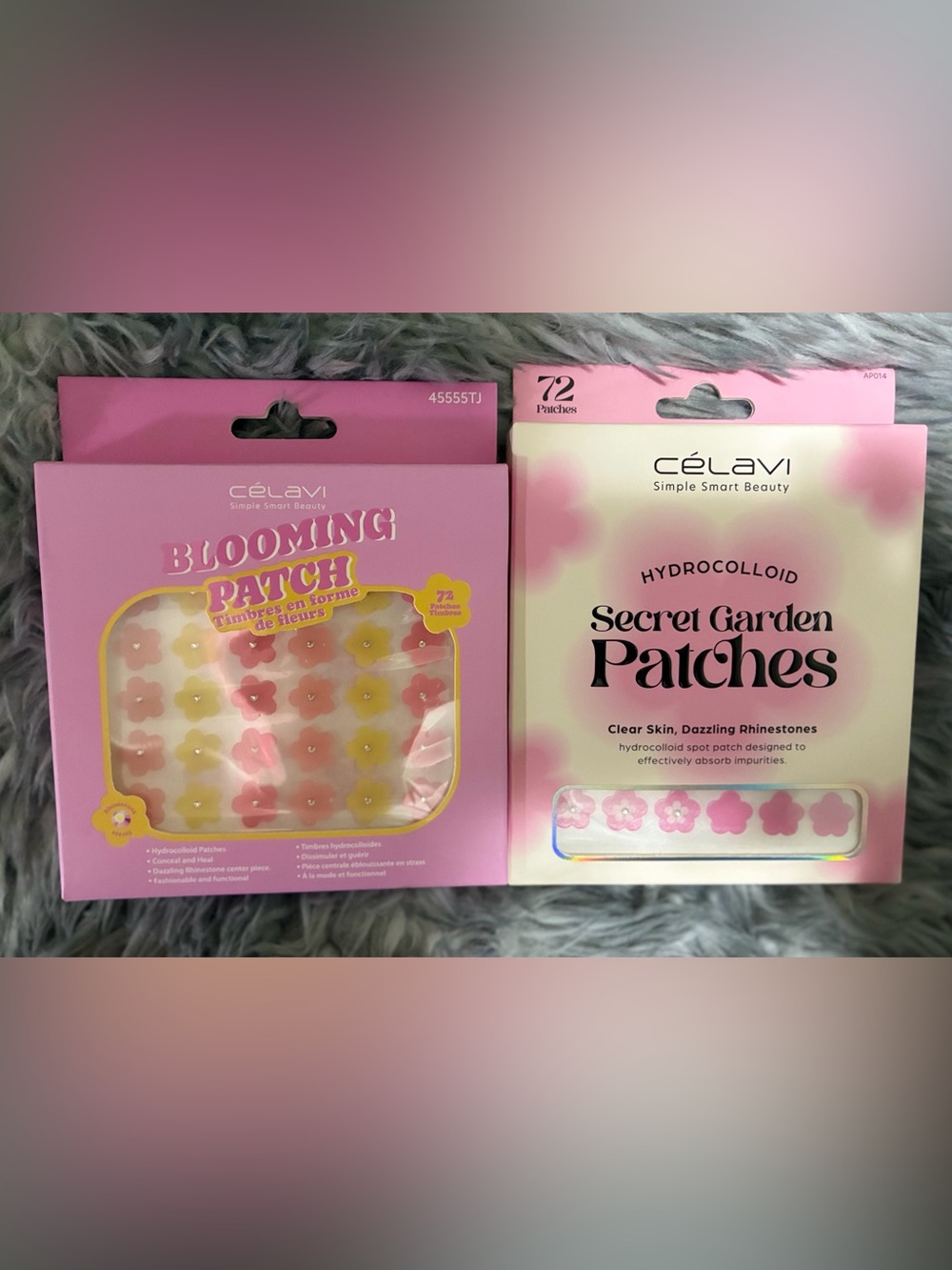 Celavi Rhinestone Blooming Secret Garden Hydrocolloid Pimple 144 Patches Flower